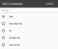 Android_Companies Sort By