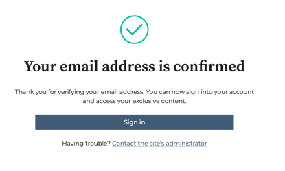 Support Portal_Email Confirmed