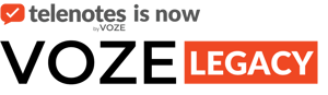Telenotes is now VOZE Legacy 1 Telenotes is now VOZE Legacy 1