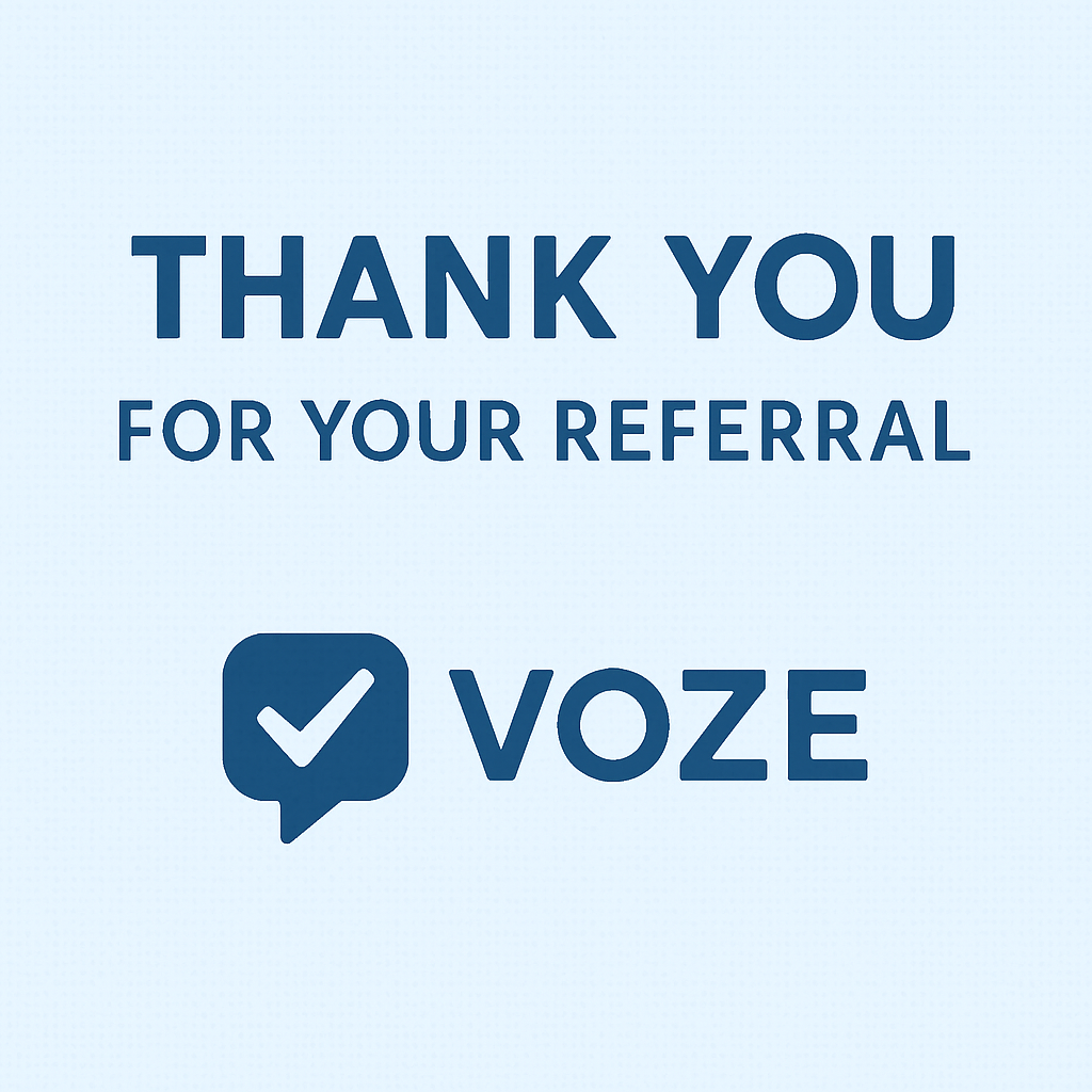 Announcing Our New Voze Referral Program (Share The Love & Earn Rewards)
