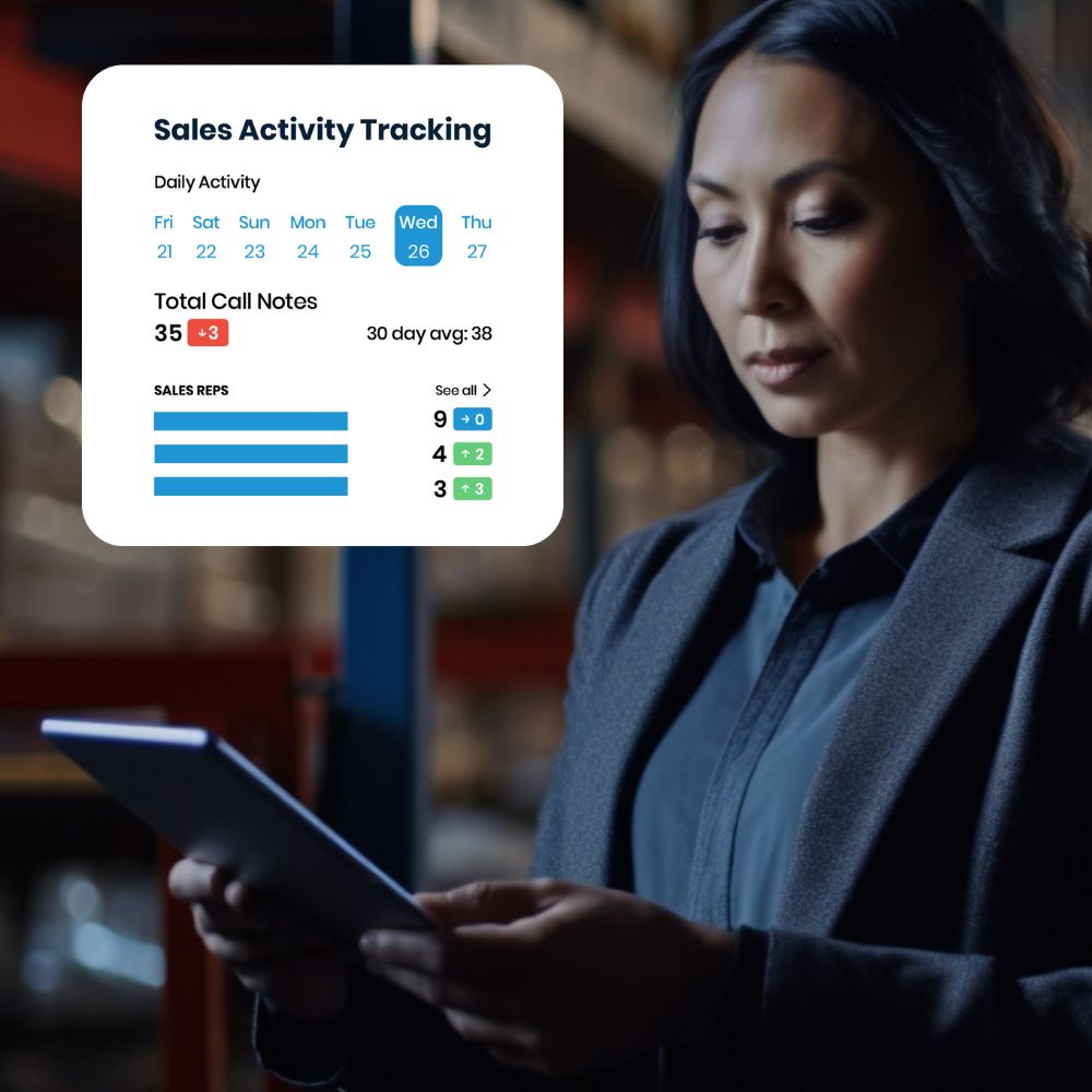 Sales Activity Tracking For Manufacturer Sales Reps